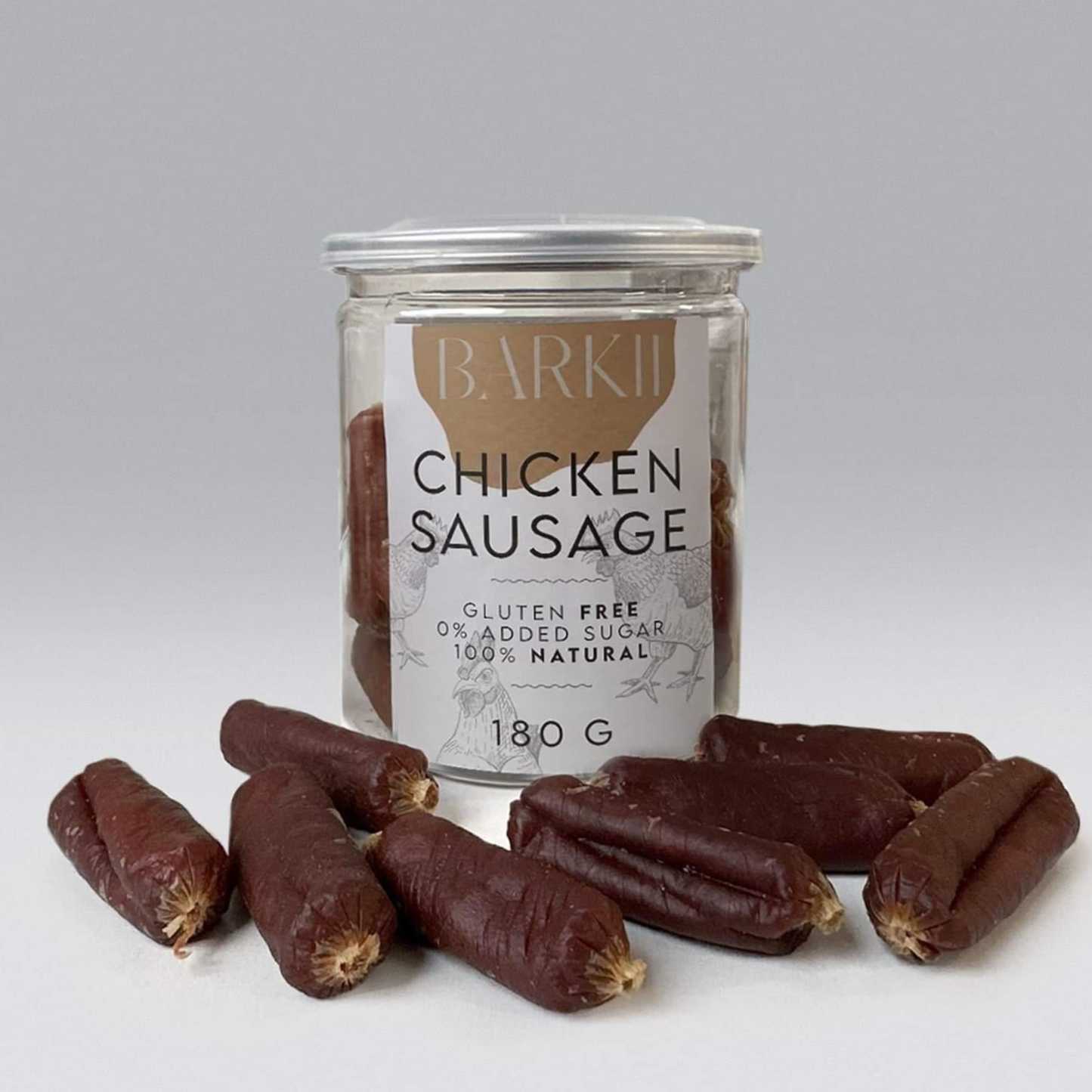 Barkii Soft Sausages | Kylling, 180g