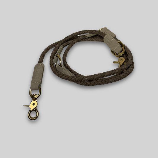 Flettet Hundesnor Kaia | Taupe