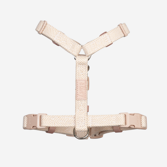 Tara H-Strap Hundesele | Light Rose