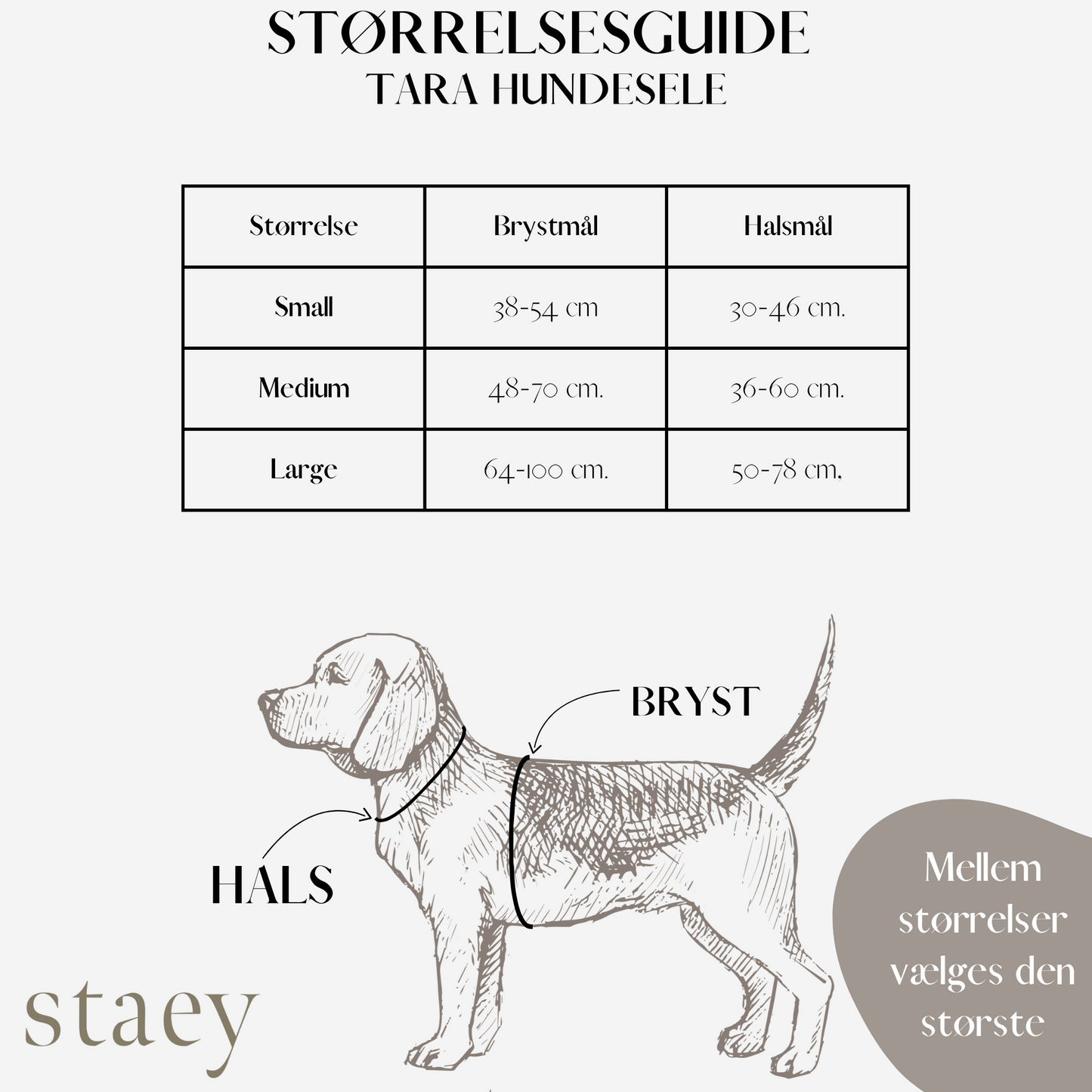 Tara H-Strap Hundesele | Dusty Blue